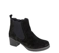 Cipriata Alessina Ladies' Suede Zip Up Heeled Ankle Chelsea Boots