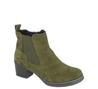 Cipriata Alessina Ladies' Suede Zip Up Heeled Ankle Chelsea Boots