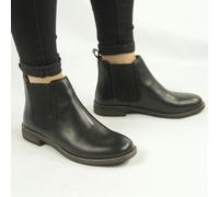 Cipriata ALEXANDRA Womens Leather Slip On Chelsea Boots Black - UK 3