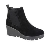 Cipriata AMINA L708 Ladies Suede Inside Zip Gusset Memory Foam Wedge Ankle Boots