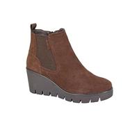 Cipriata AMINA L708 Ladies Suede Inside Zip Gusset Memory Foam Wedge Ankle Boots