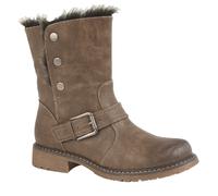 Cipriata Andreana Boots- Ladies Brown Biker Style Ankle Boots