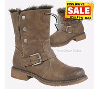 Cipriata Andreana MEMORY FOAM Womens Casual Fashion Ankle Boots Brown
