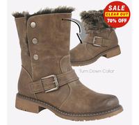 Cipriata Andreana MEMORY FOAM Womens Casual Fashion Ankle Boots Brown