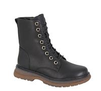 Cipriata Annetta Ladies' 8 Eyelet Lace Up Inside Zip Combat Boots