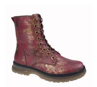 Cipriata Annetta Ladies' 8 Eyelet Lace Up Inside Zip Combat Boots