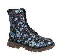 Cipriata Annetta Ladies' 8 Eyelet Lace Up Inside Zip Combat Boots