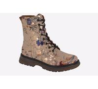 Cipriata L310BGM-8, Annetta, Womens Lace-up Fashion Boots, Ecru Gold Floral, size 8 UK