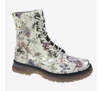 Cipriata Annetta MEMORY FOAM Womens Casual Fashion Floral Zip Boot Grey