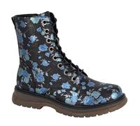 Cipriata Ladies Floral Boots Lace-Up Combat Vintage Festival Womens Shoes Girls