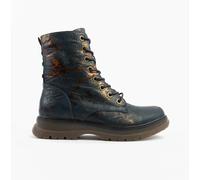 Cipriata ANNETTA Womens Textured Lace-Up Boots Navy/Bronze/Multi - UK 9