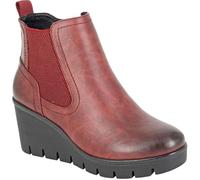 Cipriata Annina Womens Wedge Ankle Boots | Boots | Burgundy | UK Size 3