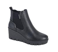 Cipriata ANNINA L606 Ladies Memory Foam Inside Zip Gusset Wedge Ankle Boots