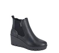 Cipriata Annina Ladies' Zip Up Wedge Heeled Ankle Chelsea Boots
