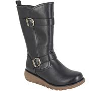 Cipriata ARCISA L741 Ladies Faux Fur Warm Lining Twin Buckle Inside Zip Mid-Length Boot