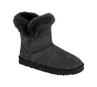 Cipriata ATEA L609 Ladies Thermal Faux Fur Lined Pull On Microfibre Ankle Boots
