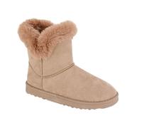 Cipriata ATEA L609 Ladies Thermal Faux Fur Lined Pull On Microfibre Ankle Boots