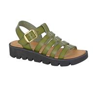 Cipriata Azia L415 Ladies Holiday Summer T-Bar Halter Back Buckle Wedge Sandals