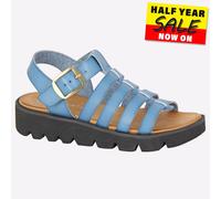 Cipriata Azia Womens Buckle Fashion Casual Beach Wedge Sandal Blue