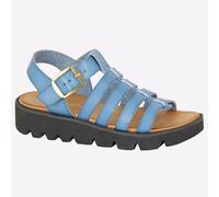 Cipriata Azia Womens Buckle Fashion Casual Beach Wedge Sandal Blue