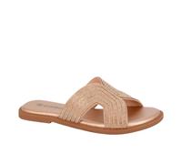 Cipriata Celina Womens Sandals - Gold Textile - Size UK 3