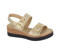 Cipriata Cipriata MILIA Womens Cross Strap Sandals Gold - UK 4 - Gold