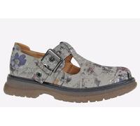 Cipriata Cira T-Bar Buckle Shoes Womens - Grey Mixed Material - Size UK 7