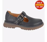 Cipriata Cira T-Bar Womens Casual Fashion Classic Buckle Shoes Black