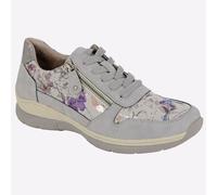 Cipriata Clita MEMORY FOAM Womens Floral Fashion Casual Trainers Grey