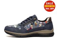 Cipriata Clita Memory Foam Womens Trainers, Size 3 In Navy/Floral