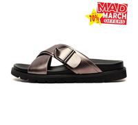 Cipriata Dalia Womens Slides, Size 3 In Grey | Slip On Shoes | Grey | UK Size 3