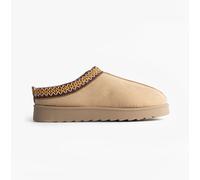Cipriata Dana Womens Suede (Synthetic) Slip-On Comfort Beige Mule Slippers