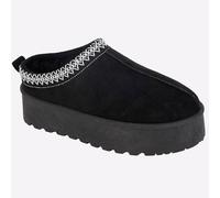 Cipriata Danilla Womens Casual Comfort Designer Slip-On Lounge Slippers Black