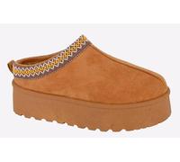 Cipriata Outdoor Slipper Ladies Womens Chunky Mules Faux Suede Slipper Sandals