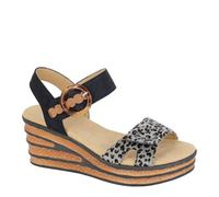 Cipriata Danta Ladies' Touch Fastening Halter Back Wedge Sandals