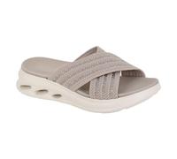 Cipriata Elina Womens SlipOn Cross Over Slides Designer Casual Pool Sandals Grey