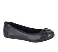 Cipriata Eria Ballerina Womens Leather Shoes - Black - Size UK 5