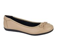 Cipriata ERIA L764 Ladies Leather Comfort Bow Front Ballerina Formal Casual Shoe