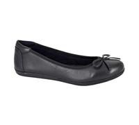 Cipriata ERIA L764 Ladies Leather Comfort Bow Front Ballerina Office Formal Casual Shoes (Black, UK Footwear Size System, Adult, Women, Numeric, Medium, 9)