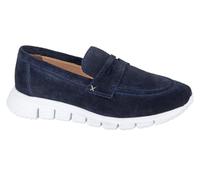 Cipriata Felisa L690 Ladies Suede Comfort Lightweight Memory Foam Metropolitan Slip On Trainers (Navy, UK Footwear Size System, Adult, Women, Numeric, Medium, 8)