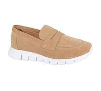 Cipriata Felisa Metropolitan Womens Casual Fashion Suede Leather Trainers Beige