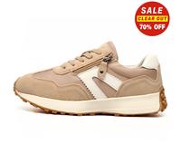 Ladies Cipriata Trainers Memory Foam Glamour Suede Zip Lace Up Womens Shoe UK3-8