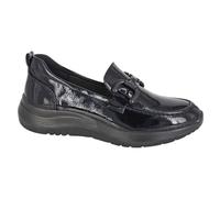 Cipriata Flor Saddle Loafers Womens Shoes | Slip On Shoes | Black | UK Size 5