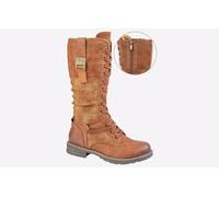 Cipriata Gabriela Womens Tall Lace Zip Boot (Tan, Numeric_8)