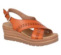 Cipriata GAVINA L648 Ladies Cross Over Buckle Slingback Adjustab Platform Sandal