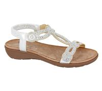 Cipriata Giada L519 Ladies Jewelled Elasticated Sling Back Smart Sandal