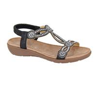 Cipriata Giada L519 Ladies Jewelled Elasticated Sling Back Smart Sandal