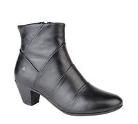 Cipriata Ginevra Folded Vamp Inside Zip Ankle Boots