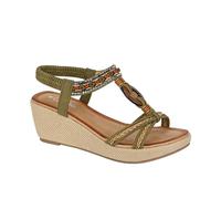 Cipriata Gioela Womens Sandals | Slip On Shoes | Green | UK Size 4
