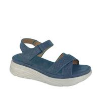 Cipriata Katia Crossover Wedge Touch Fastening Sandals - Blue - 5 UK